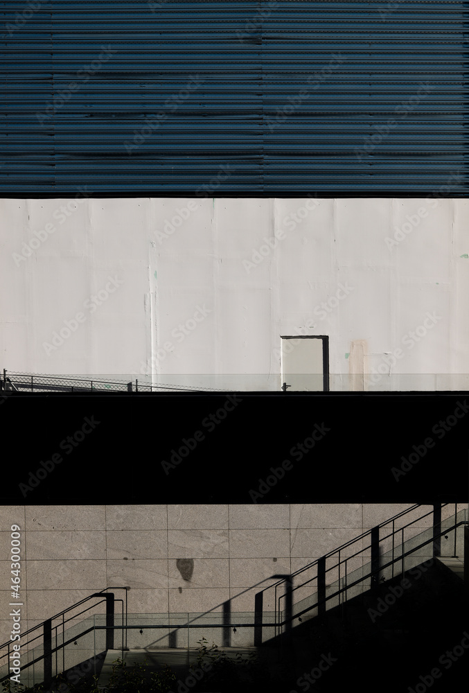 Stairway on business district in Madrid, Spain Stairway on business district in Madrid, Spain