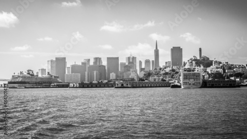 SAN FRANCISCO  USA - SEPTEMBER 15  cityscape on September 15  2015 in San Francisco  California  United States. It was founded on June 29  1776.