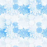 Light Blue Floral Leaves Pattern Design Abstract Background