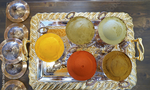 Indian spices in beautiful Kashmiri dishes