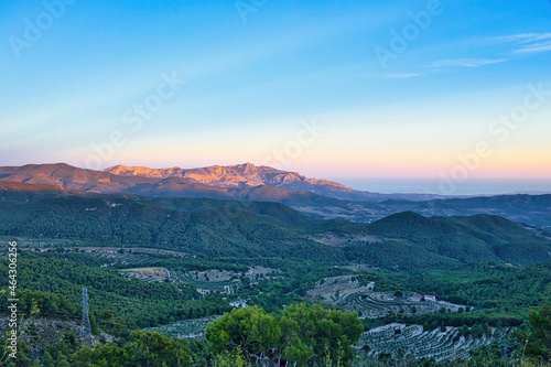 Obraz na płótnie Sunrise in the Cabeco D'or mountains w salonie