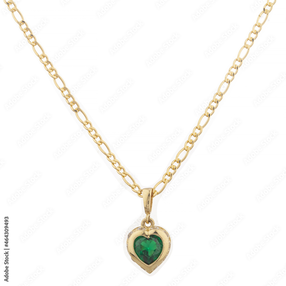 golden necklace with a chain golden necklace with a chain