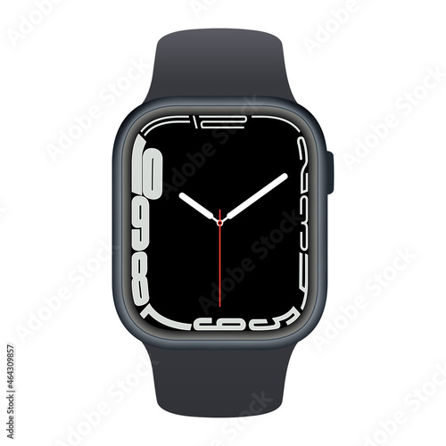 Smart watch black mockup.