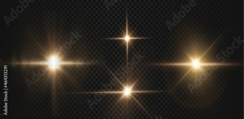Light star gold png. Light sun gold png. Light flash gold png. vector illustrator.