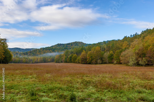 Cataloochee Valley in the Smoky Mountains, North Carolina,