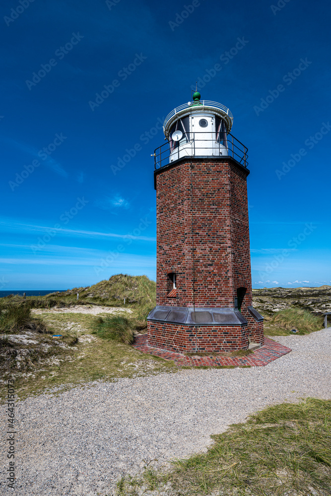 Quermarkenfeuer Rotes Kliff, Small Lighthouse on Sylt, Germany