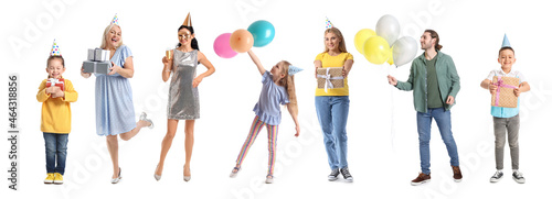 Cute little girl in party h...