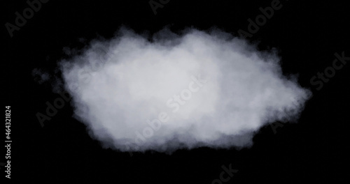 Shapes abstract cloud. Cloud icon. 3d rendering. Cloud 3d rendering.