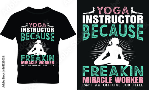 Yoga/ Gym/ Fitness T-Shirt Design.