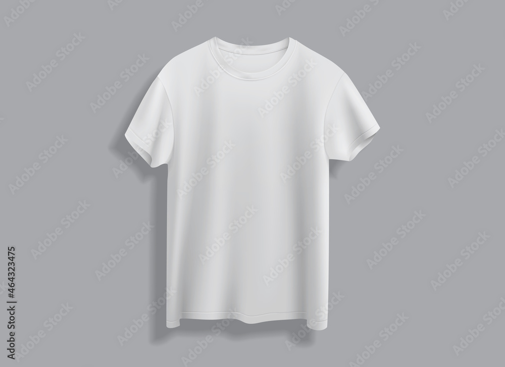 white t-shirt isolated on white background front view vector white t-shirt isolated on white background front view vector