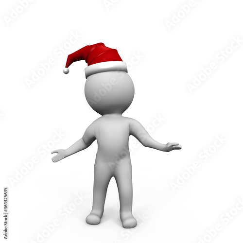 A person wearing a santa hat on new years eve