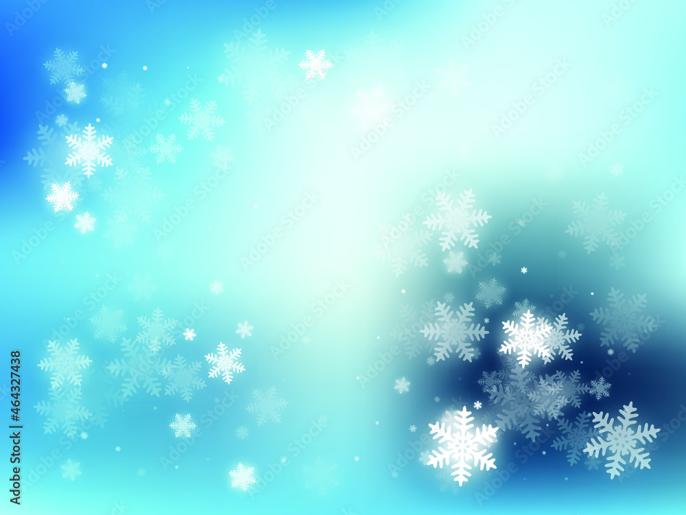 Winter snowflakes blue white vector backdrop. Unusual gradient snow flakes isolated poster background. New Year card border winter pattern with minimal snowflake shapes isolated. Snowstorm EPS10 Winter snowflakes blue white vector backdrop. Unusual gradient snow flakes isolated poster background. New Year card border winter pattern with minimal snowflake shapes isolated. Snowstorm EPS10