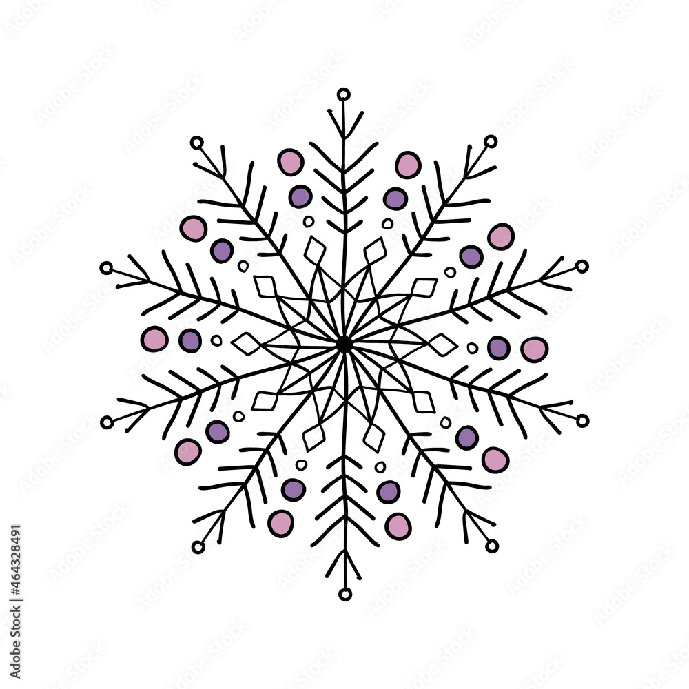Hand drawn christmas and New Year elements, snowflaks. Hand drawn christmas and New Year elements, snowflaks.