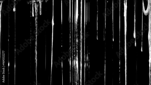 Scary Slime Dripping. Flowing white sticky liquid. Loop 20-seconds Overlay