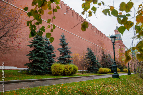 Photography Amazing autumn in Alexandrovsky park near Kremlin Moscow.