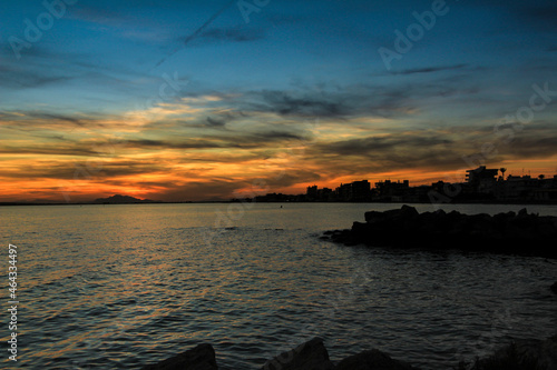 Beautiful and Colorful Sunset in Santa Pola