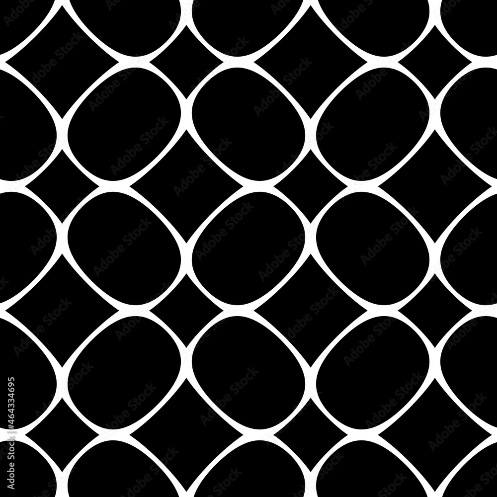 Round stones and rhombuses. A repeating pattern of the same shapes. Round stones and rhombuses. A repeating pattern of the same shapes.