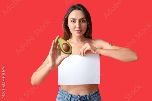 Naked young woman with fres...