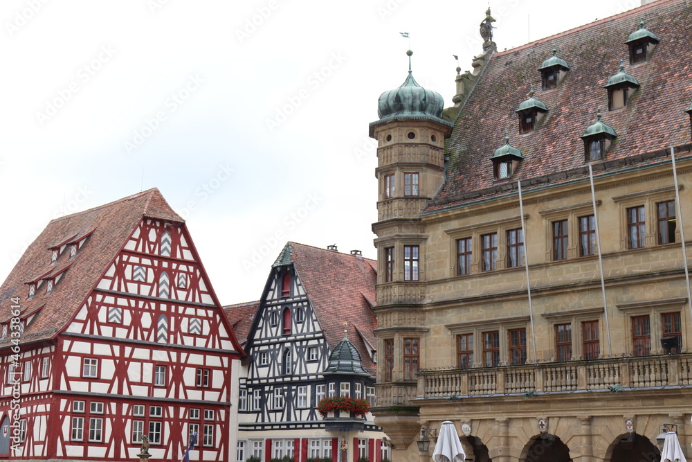 Fototapeta premium Markplatz in Rothenburg od der Tauber.