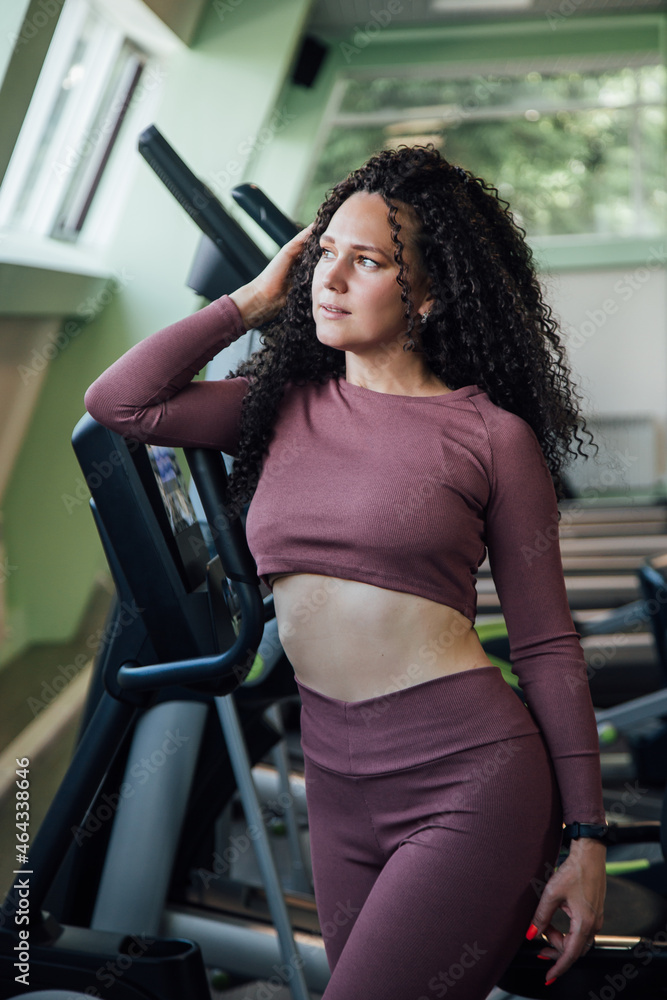 Young woman workout in gym healthy lifestyle Young woman workout in gym healthy lifestyle