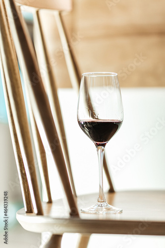wine in high glasses