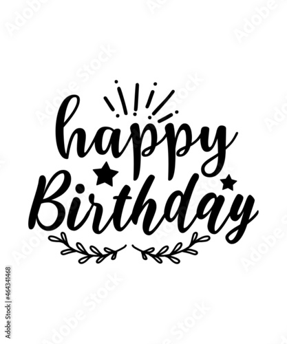 Happy Birthday SVG Files, Happy Birthday SVG bundle, Happy Birthday Cut File, Birthday Cake 