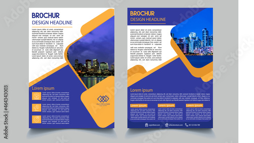 Business Leaflet Brochure Flyer Template Design Set vector files.