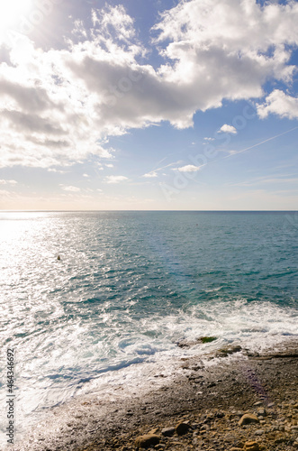 Punta Chiappa  stretch of coast on the Portofino promontory in Genoa in Liguria