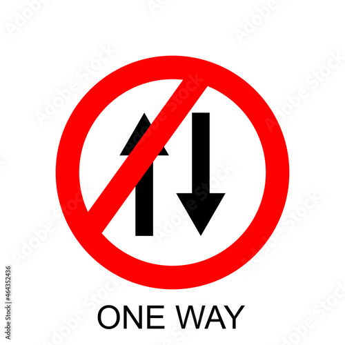 one way sign