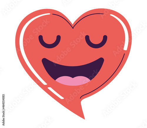 hearted chat bubble