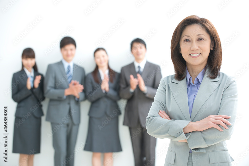 女性社長とビジネスパーソン 女性社長とビジネスパーソン