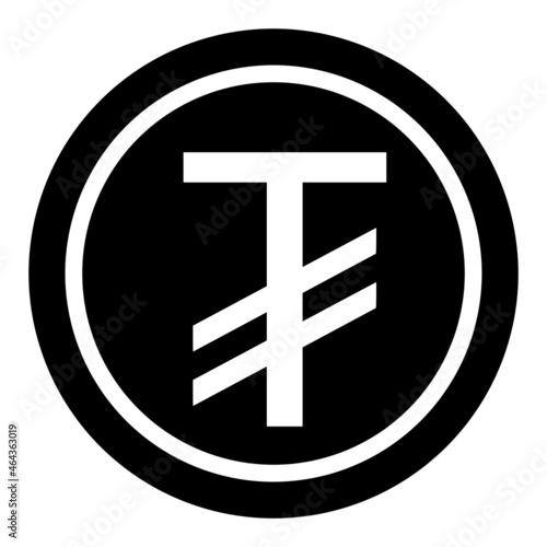 Tughrik glyph icon photo