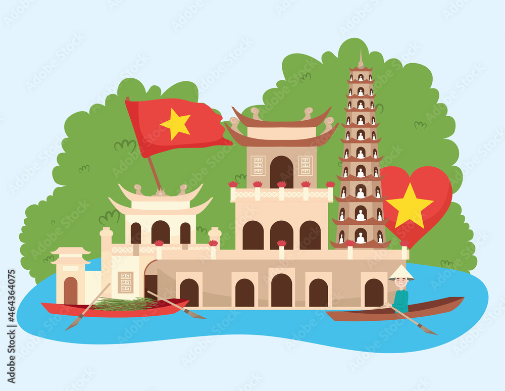 travel vietnam illustration