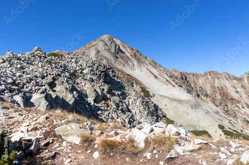 Landscape of Polezhan peak at Pirin Mountain, Bulgaria