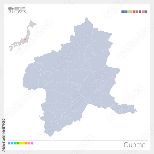 群馬県の地図・Gunma
