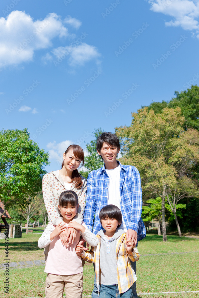 笑顔の家族 笑顔の家族