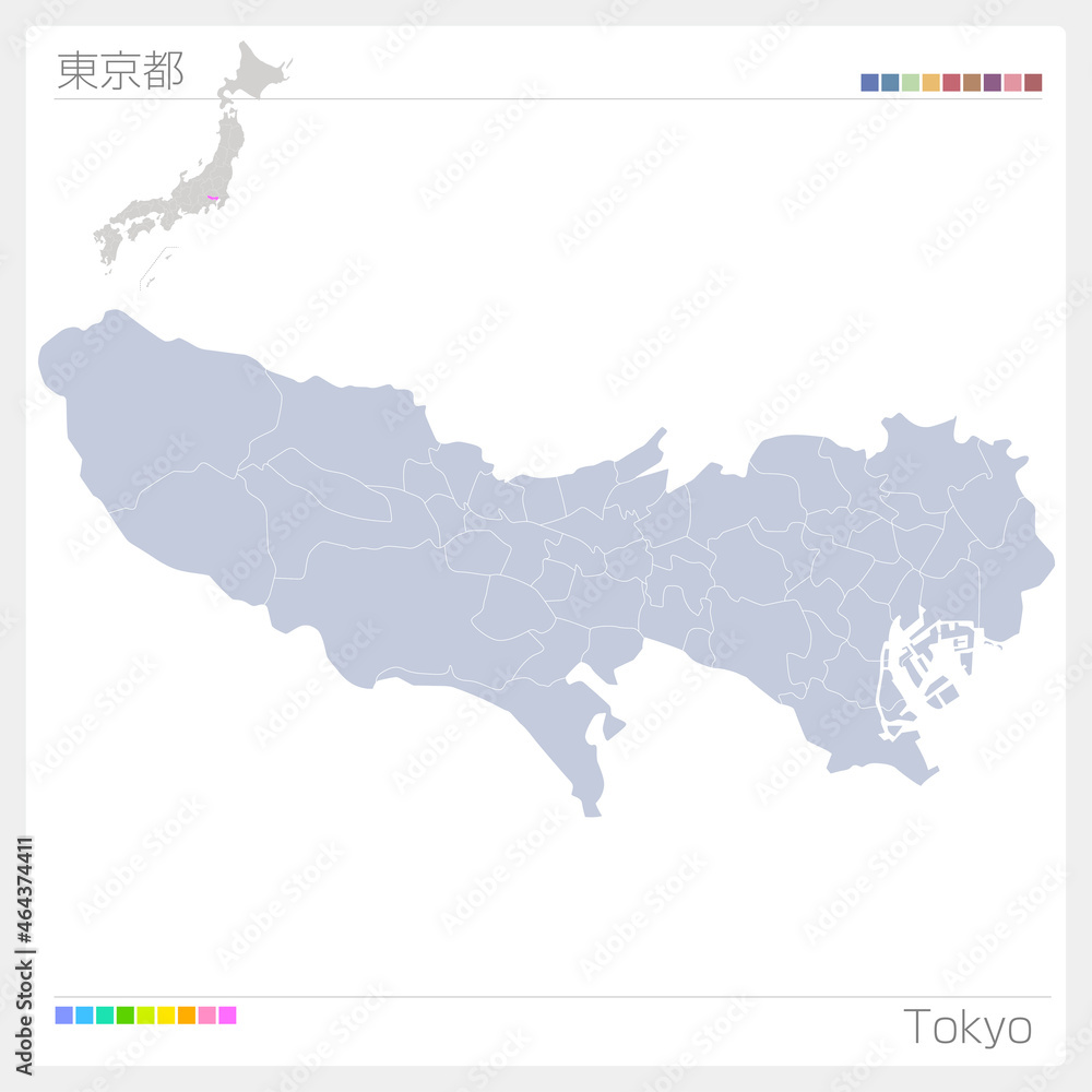 東京都の地図・Tokyo