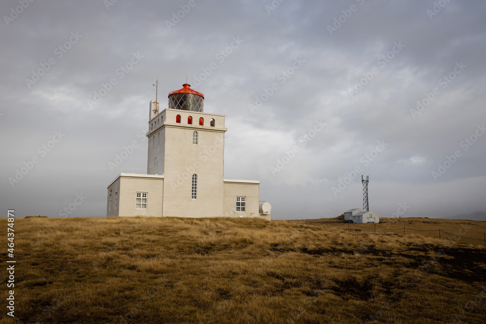 Dyrholaey lighthouse on the central south coast of Iceland