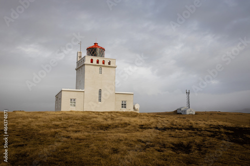 Dyrholaey lighthouse on the central south coast of Iceland