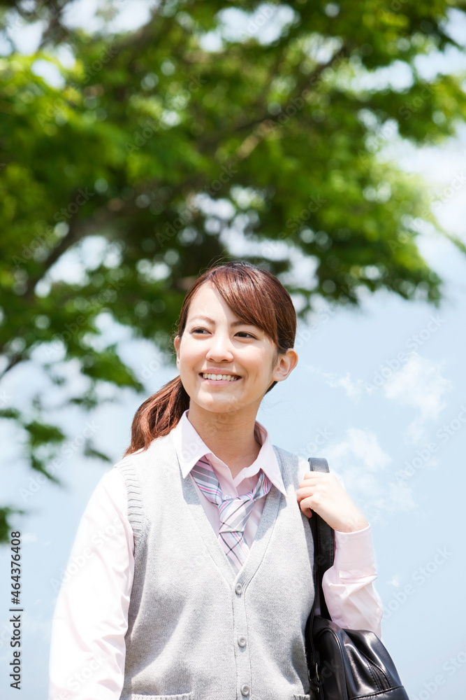 笑顔の女子高生 笑顔の女子高生