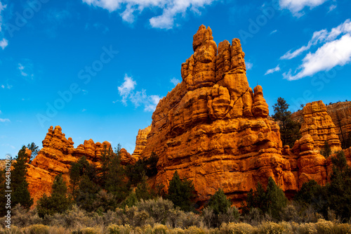 Hoodoo in red canyon park 