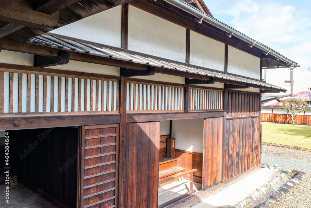 Obraz premium Doorway for officer of Takayama Jinya (encampment) in Gifu, Japan
