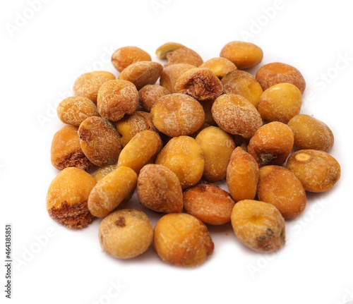 DRY NOIX DE GINKGO, dried ginkgo nut  isolated on white background