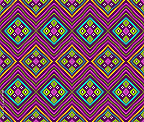 Wallpaper Mural Embroidery Ethnic Pattern Geometric Print design, picture art and abstract background. Torontodigital.ca