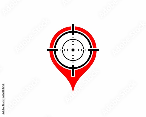Point location with shooting target inside