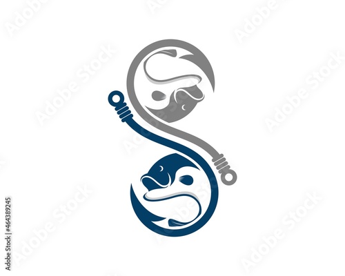 Two fishing bait with jumping fish inside