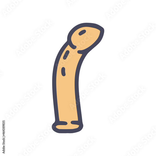 G-point stimulator color vector doodle simple icon