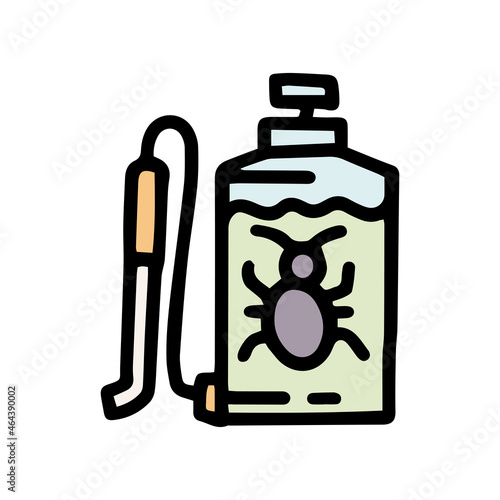 insecticide color vector doodle simple icon design