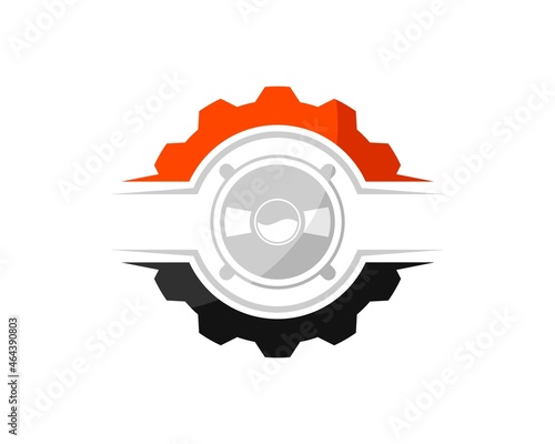 Mechanical gear with music sound inside