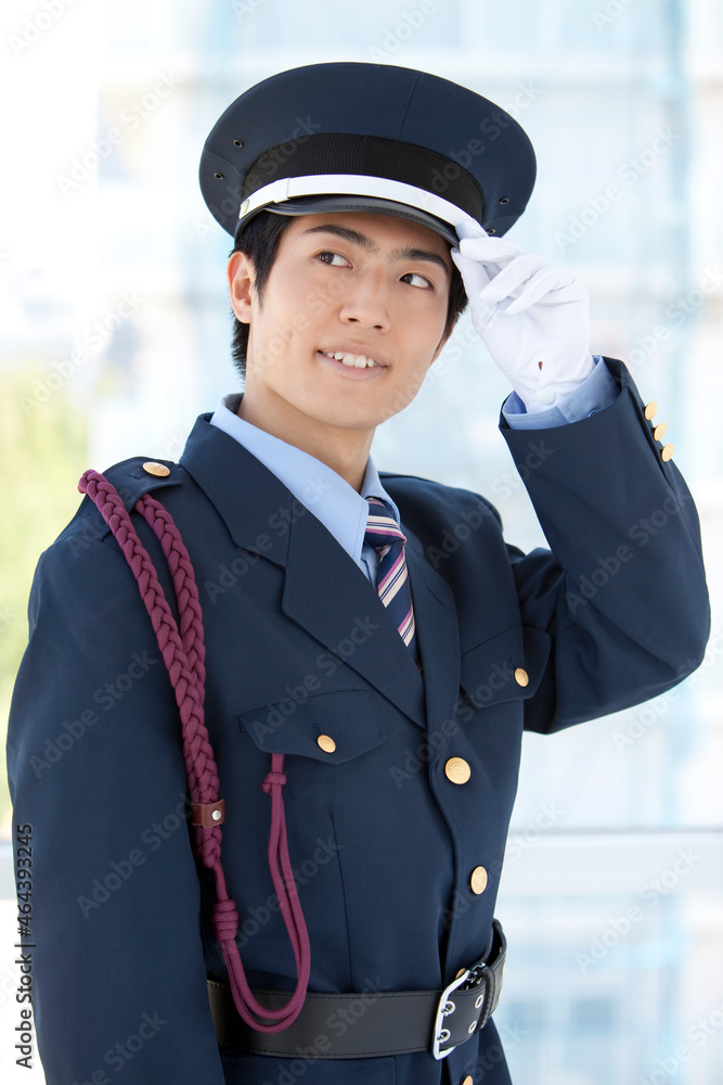 笑顔の警備員 笑顔の警備員